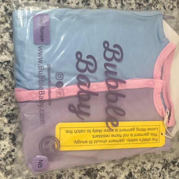 Baby girl bamboo pajamas, baby clothing, romper pajama for baby, newborn - Picture 3 of 5